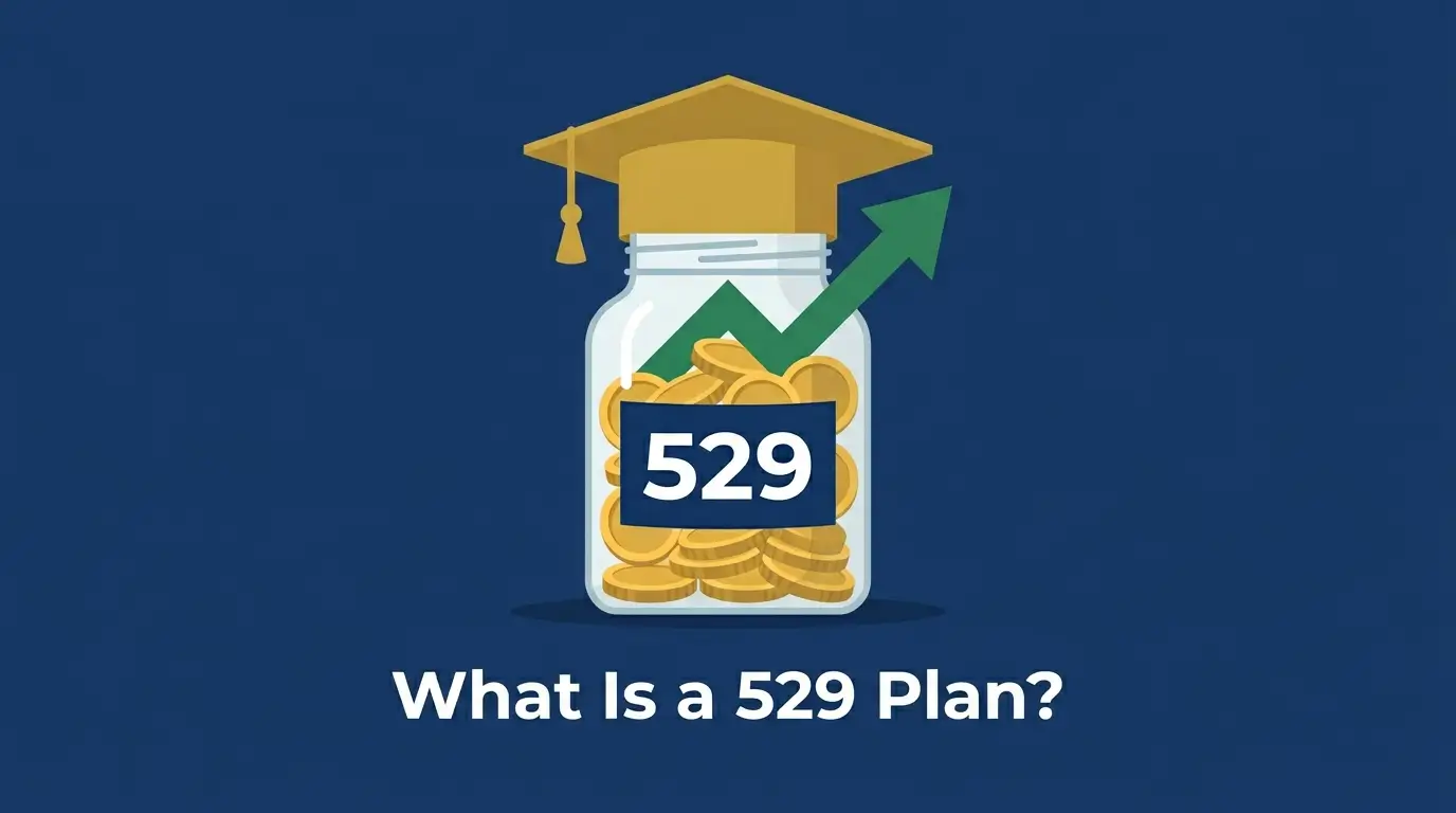 what is a 529 plan graduation cap coins jar growing savings illustration 2026