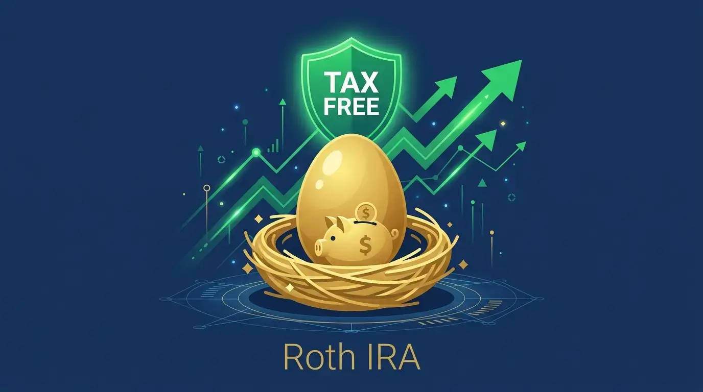 what is a Roth IRA tax-free retirement account illustration nest egg